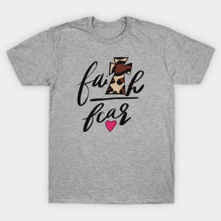 Cheetah Print Faith over Fear T-Shirt